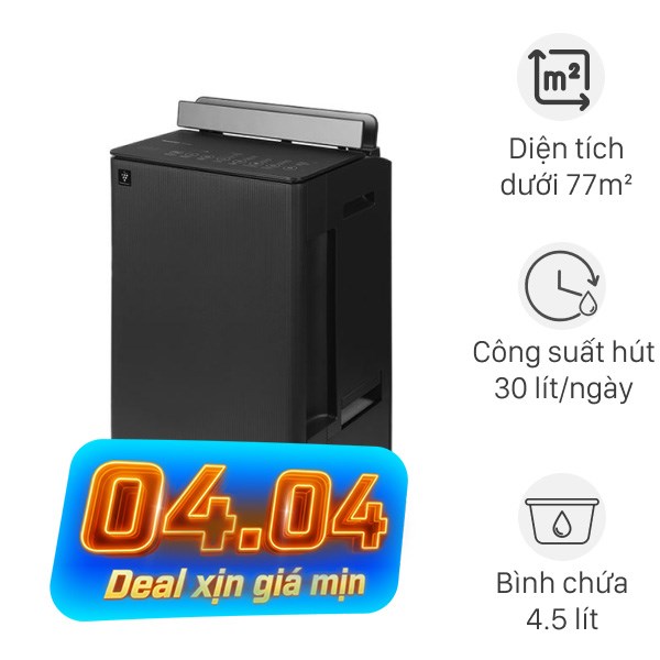 Máy hút ẩm kết hợp lọc không khí Sharp DW-T30FV-H 330W