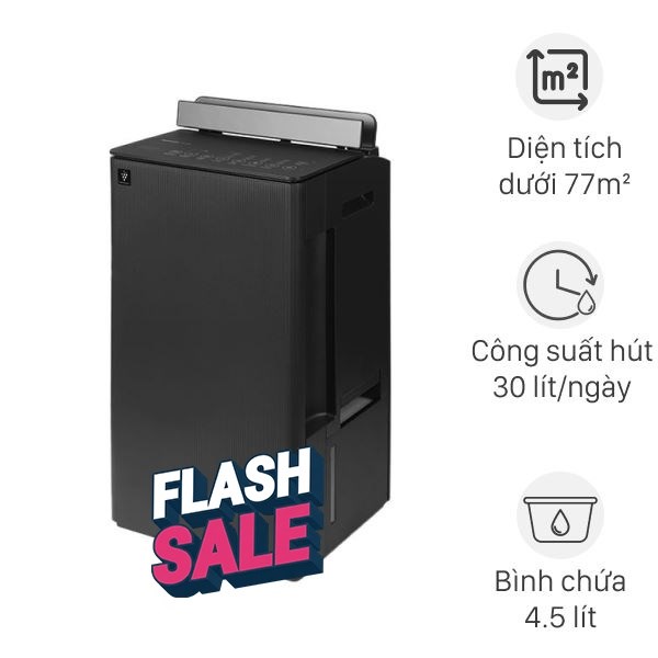 Máy hút ẩm kết hợp lọc không khí Sharp DW-T30FV-H 330W