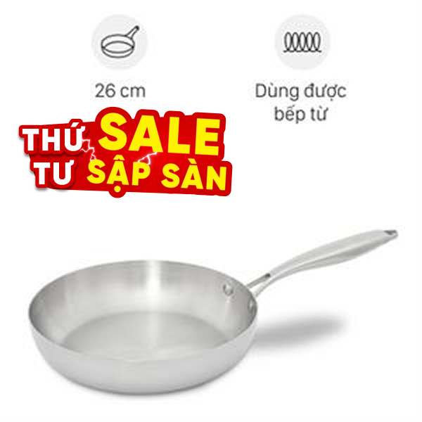 Chảo inox đáy từ AVA CW-TP001F