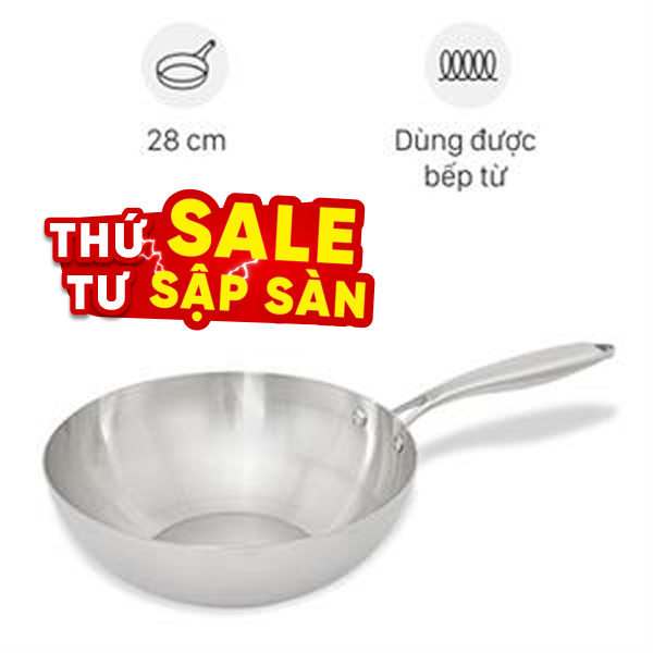 Chảo inox sâu đáy từ AVA CW-TP001W