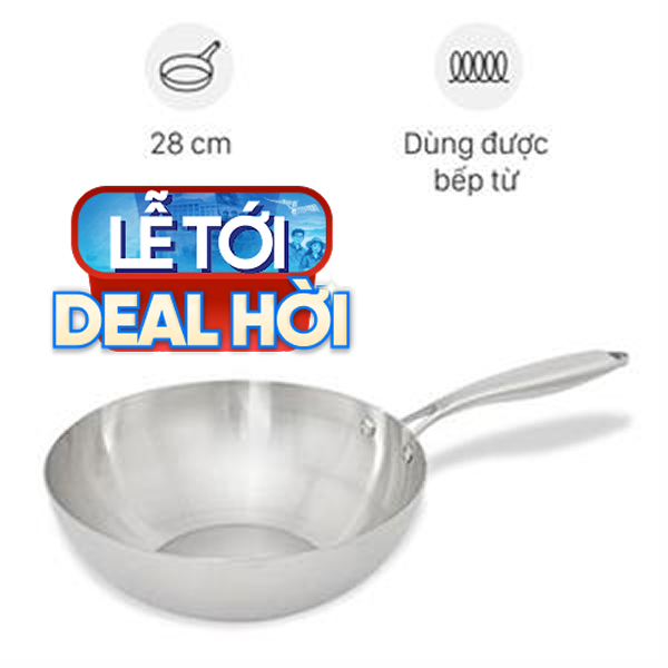 Chảo inox sâu đáy từ AVA CW-TP001W