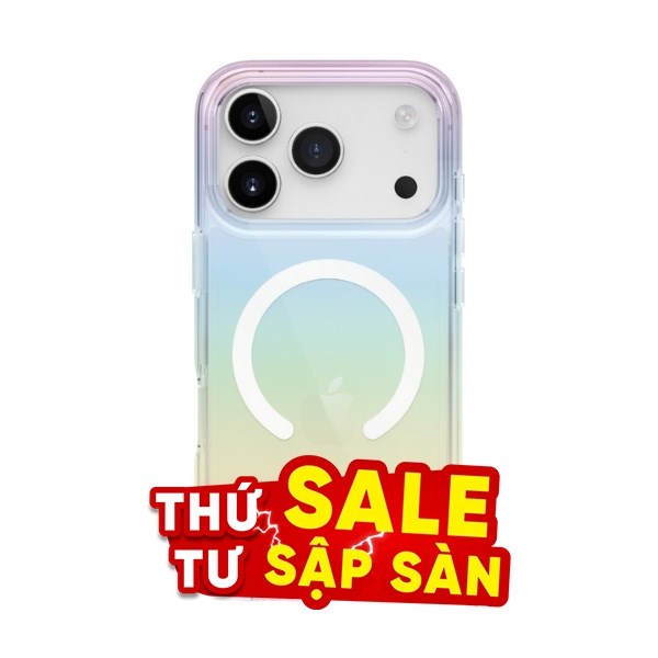Ốp lưng MagSafe iPhone 17 Pro Max PC TPU UNIQ IRIDESCIA
