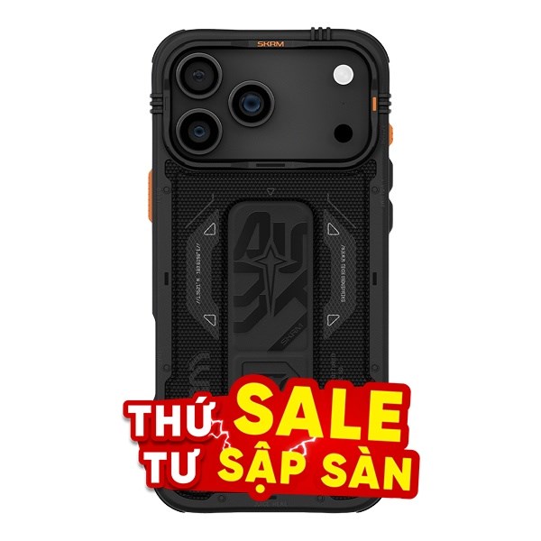 Ốp lưng MagSafe iPhone 17 Pro Max PC TPU SKINARMA Grip Stand PHANTOM