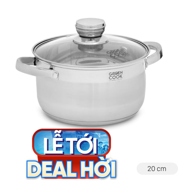 Nồi inox 3 đáy Green Cook GCS2515-20IH