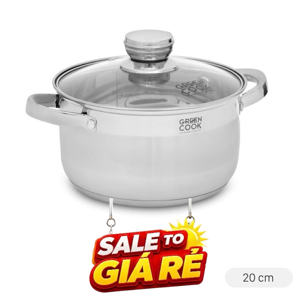 Nồi inox 3 đáy Green Cook GCS2515-20IH