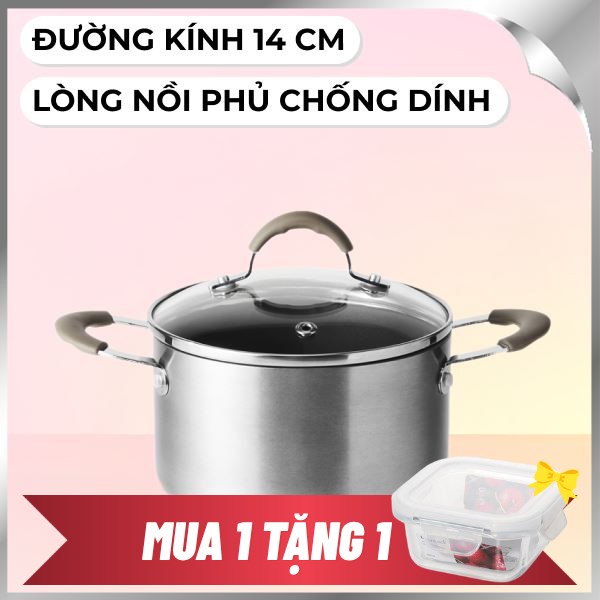 Nồi nhôm chống dính nắp kính Lock&Lock LHD1142