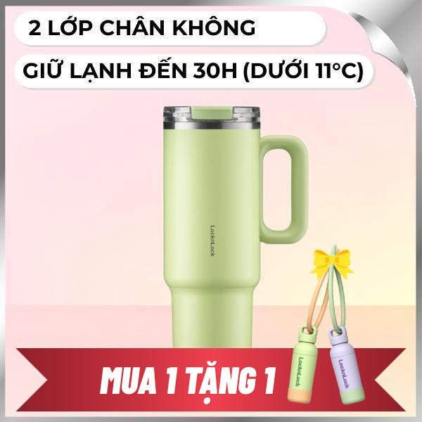 Bình giữ nhiệt nóng lạnh Inox 1200 ml Lock&Lock LHC4398LGRN
