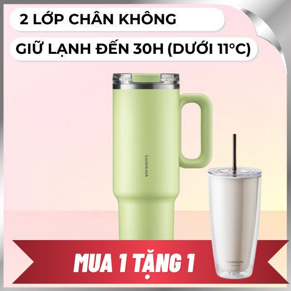 Bình giữ nhiệt nóng lạnh Inox 1200 ml Lock&Lock LHC4398LGRN
