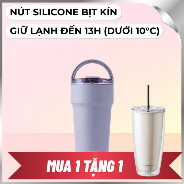Bình giữ nhiệt nóng lạnh Inox 710 ml Lock&Lock LHC4416GRP