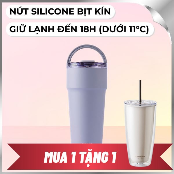 Bình giữ nhiệt nóng lạnh Inox 900 ml Lock&Lock LHC4419GRP
