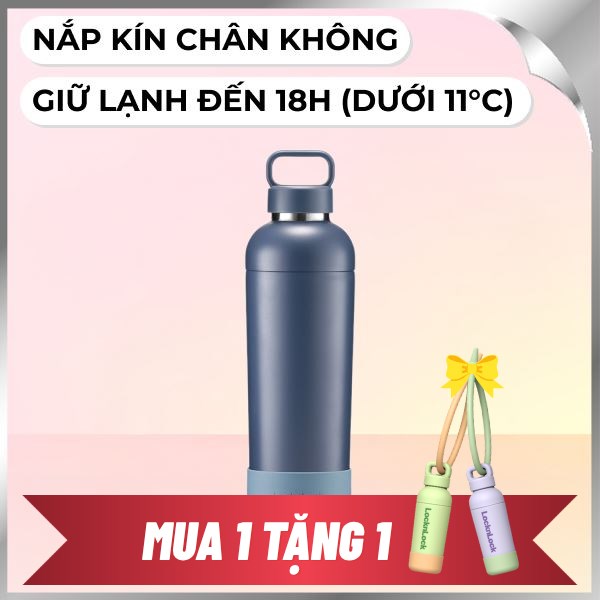 Bình giữ nhiệt nóng lạnh Inox 700 ml Lock&Lock LHC4400NVY