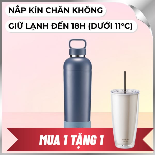 Bình giữ nhiệt nóng lạnh Inox 700 ml Lock&Lock LHC4400NVY
