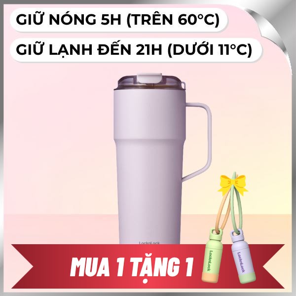 Bình giữ nhiệt nóng lạnh Inox 750 ml Lock&Lock LHC4418LVOL