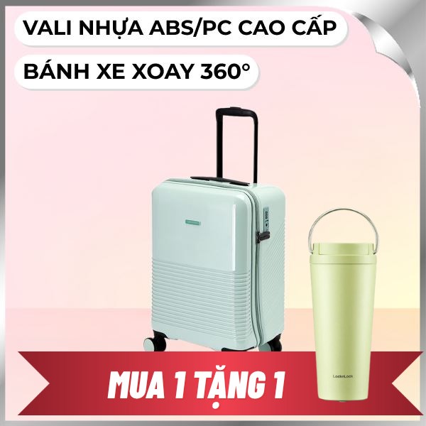 Vali kéo Lock&Lock LTZ901MIT 20 inch Xanh Bạc Hà