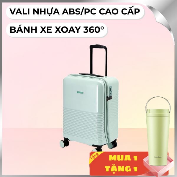 Vali kéo Lock&Lock LTZ901MIT 20 inch Xanh Bạc Hà