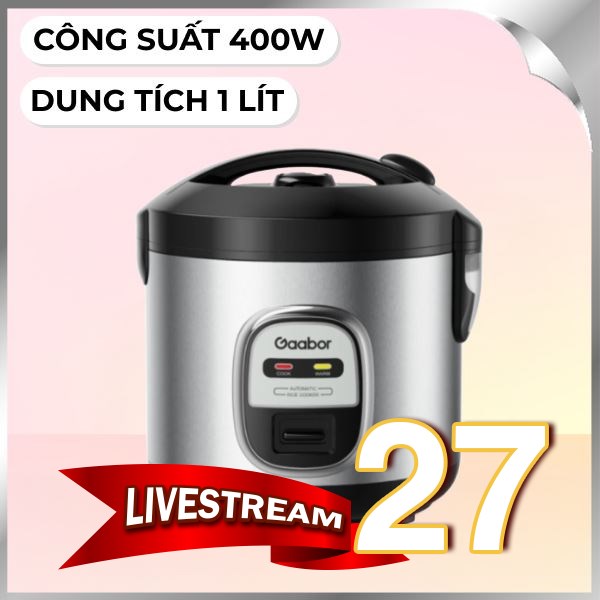 Nồi cơm nắp gài Gaabor 1 lít RC20M-YE01A