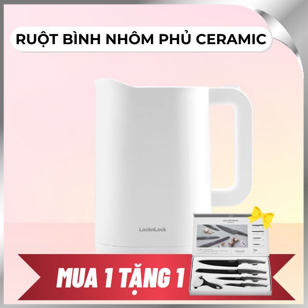 Ấm đun siêu tốc Lock&Lock 1.2 lít EJK216WHT