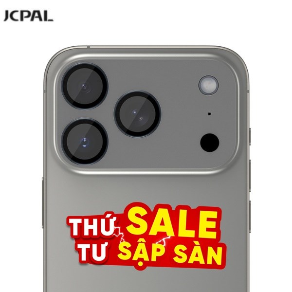 Miếng dán camera iPhone 17 Pro/iPhone 17 Pro Max Kính Thủy Tinh JCPAL