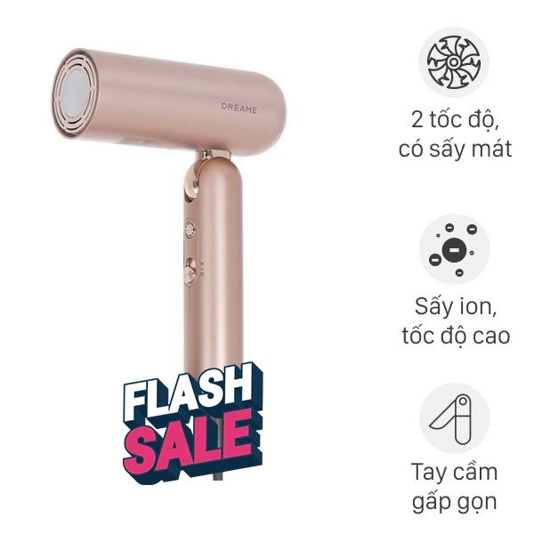 Máy sấy tóc và tạo kiểu đa năng Dreame Pocket Uni AHD54 Rosy Gold