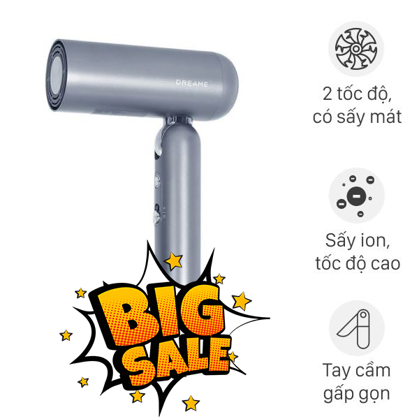 Máy sấy tóc và tạo kiểu đa năng Dreame Pocket Uni AHD54 Space Gray