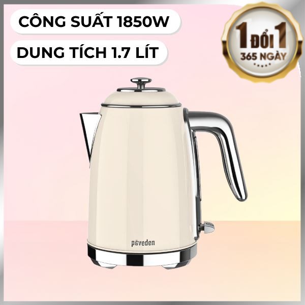 Bình đun siêu tốc Paveden 1.7 lít PKT-1718BE
