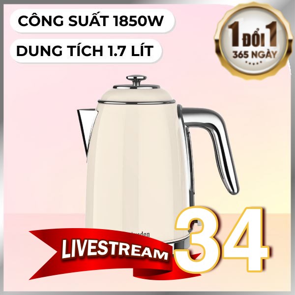 Bình đun siêu tốc Paveden 1.7 lít PKT-1718BE