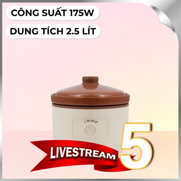 Nồi nấu chậm Elmich 2.5 lít SCE0429