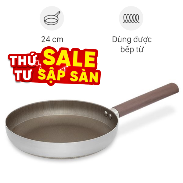 Chảo inox nguyên khối chống dính AVA TC-TCJG24