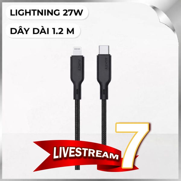 Cáp sạc nhanh và truyền dữ liệu 1.2m Aukey CB-CL5 - Đen
