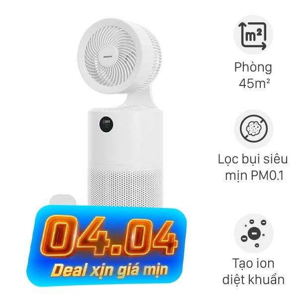Máy lọc không khí kết hợp quạt Acerpure Cool C2-UVC AC553-50W 65W