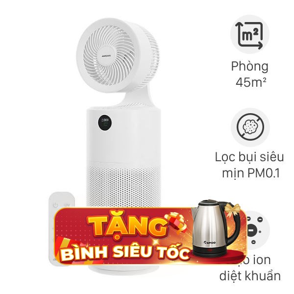 Máy lọc không khí kết hợp quạt Acerpure Cool C2-UVC AC553-50W 65W