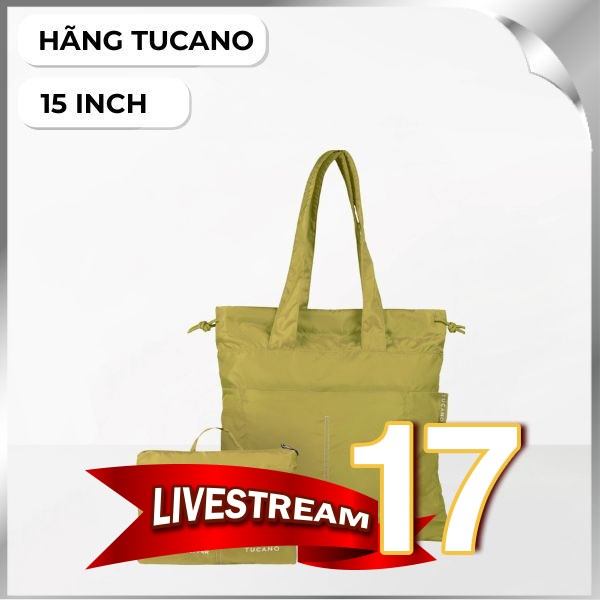 Túi xách Laptop 15 inch TUCANO Compatto Eco Shopper - Xanh lá