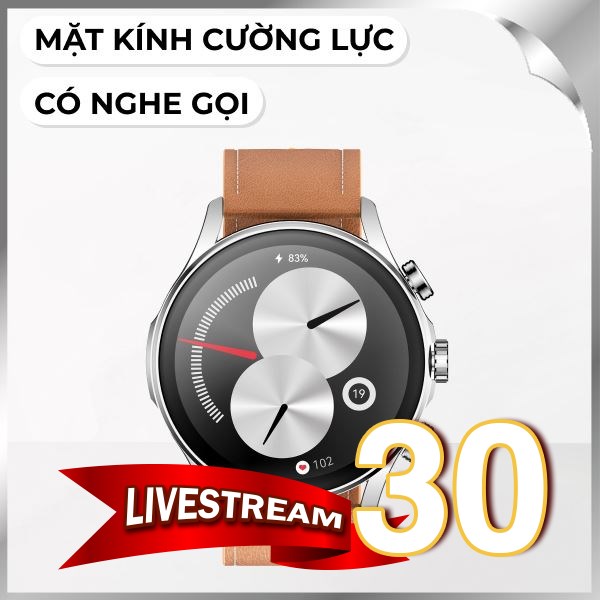 Kieslect Calling Watch Balance 45.4 mm dây da