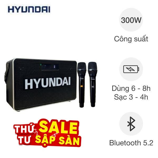 Loa Bluetooth karaoke Hyundai H9S