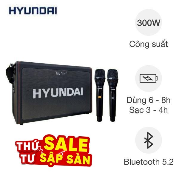 Loa Bluetooth karaoke Hyundai H10