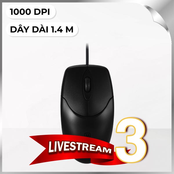 Chuột Có dây Gaming MicroPack M-101 - Đen