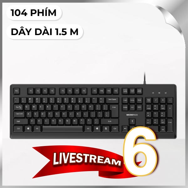 Bàn Phím Có Dây MicroPack K205