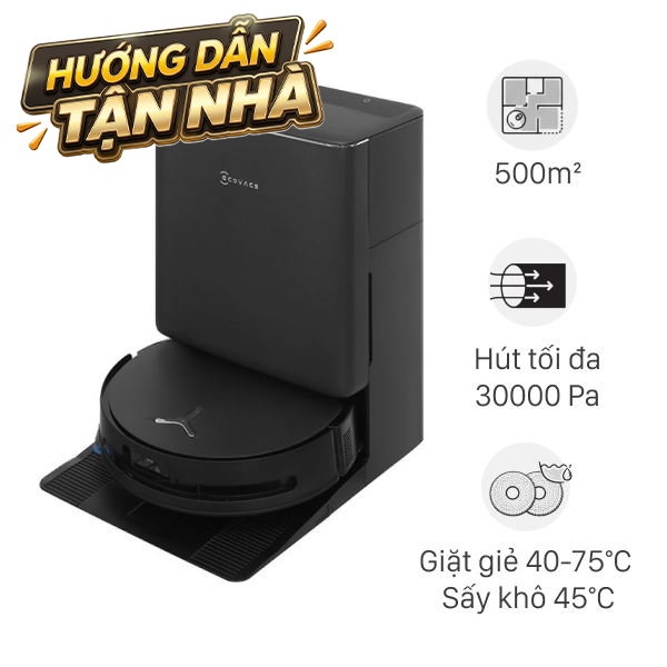 Robot hút bụi lau nhà Ecovacs Deebot T90 PRO OMNI - Đen