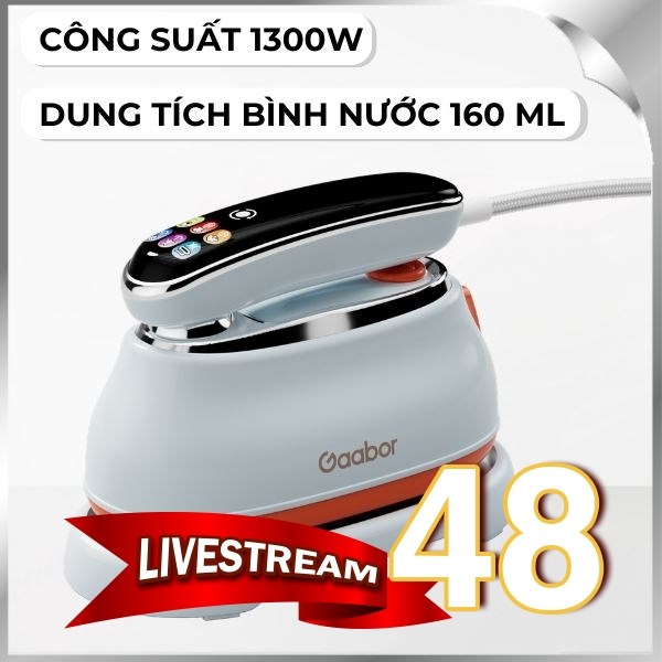 Bàn ủi hơi nước cầm tay Gaabor HM-T01A 1300W