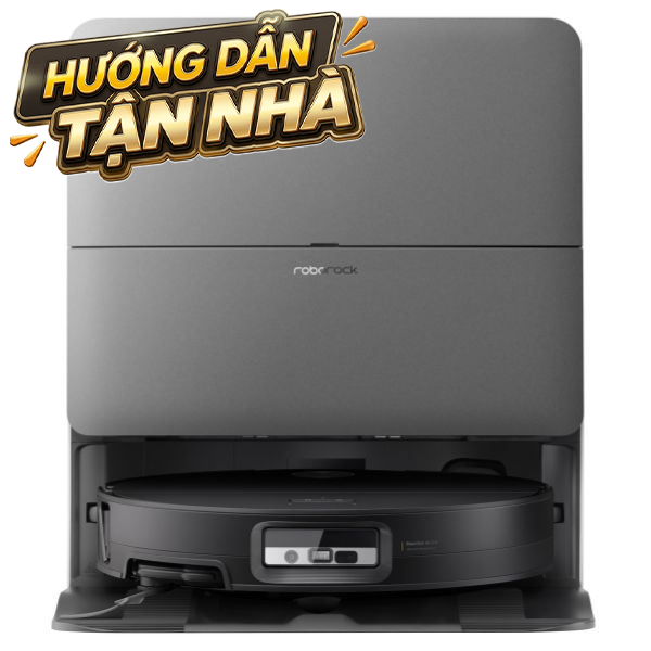 Robot hút bụi lau nhà Roborock Saros 20 Sonic Complete - Đen