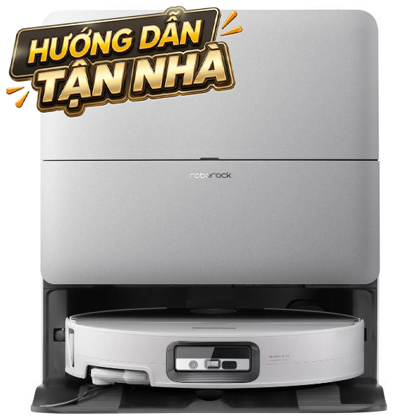 Robot hút bụi lau nhà Roborock Saros 20 Sonic Complete - Trắng