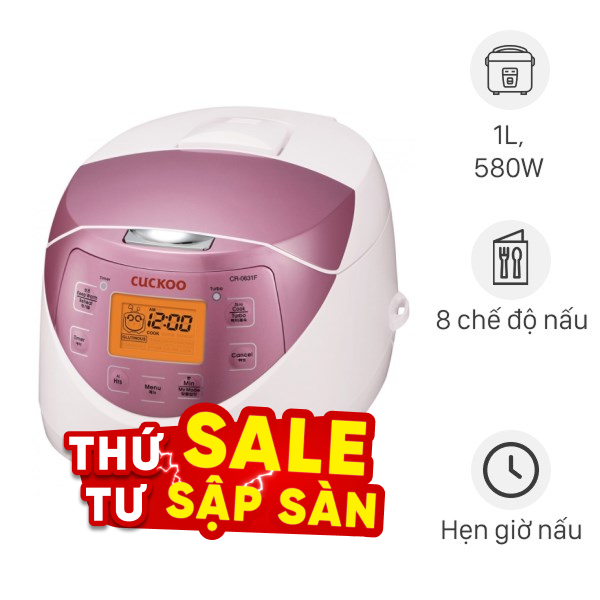Nồi cơm điện tử Cuckoo 1 lít CR-0631F