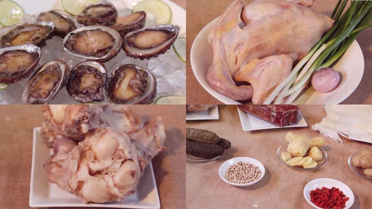 Nguyên liệu món ăn phật nhảy tường
