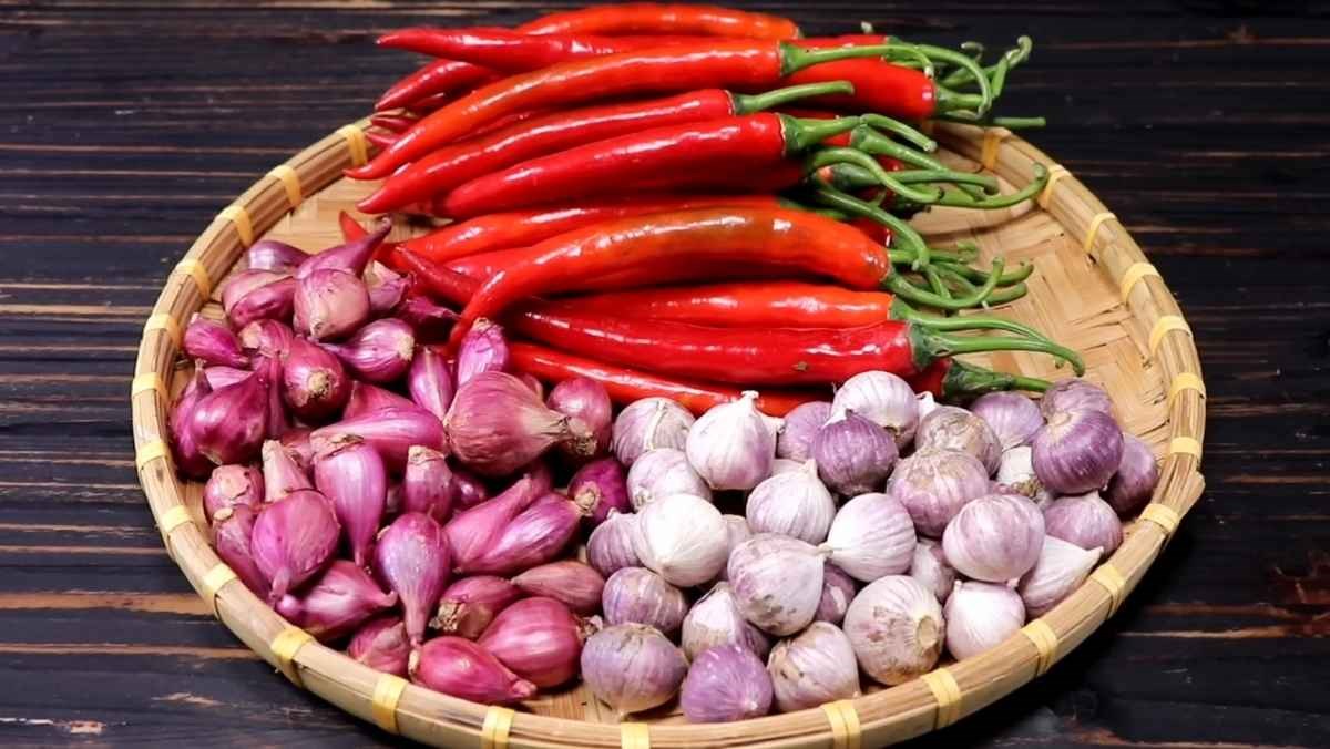 Nguyên liệu món ăn bí quyết cách làm sa tế của người hoa thơm nồng, màu đỏ đẹp tự nhiên