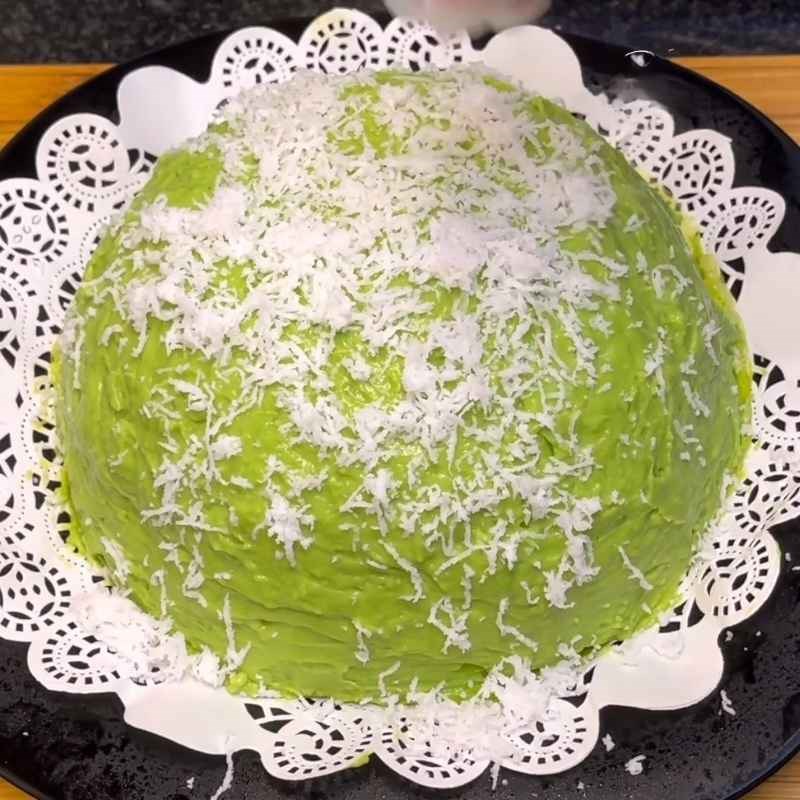 Bước 4 Hoàn thiện crepe Phú Sĩ sầu riêng Bánh Phú Sĩ sầu riêng