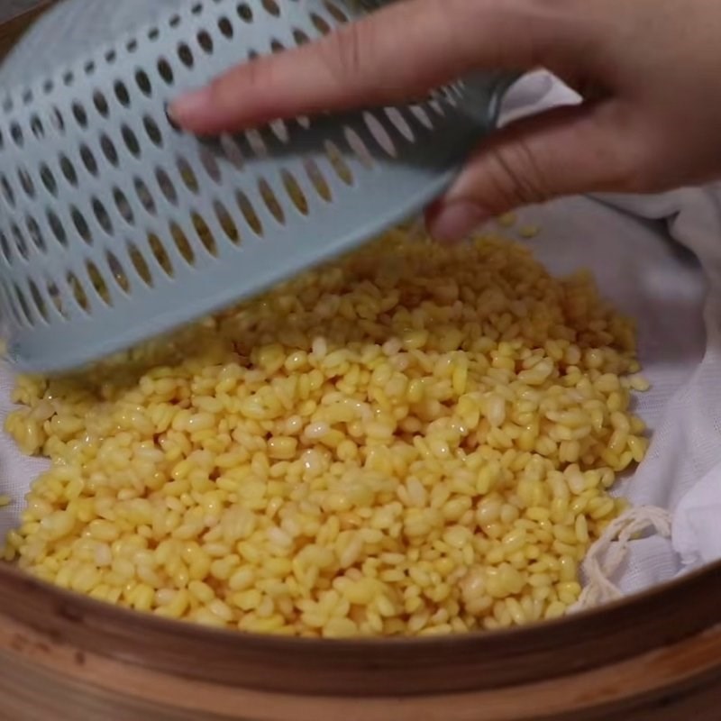 Bước 1 Sơ chế và hấp đậu xanh cà vỏ Rau má đậu xanh sữa dừa
