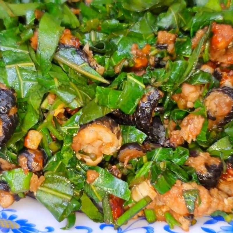 Bước 4 Thành phẩm Rắn xào lá cách