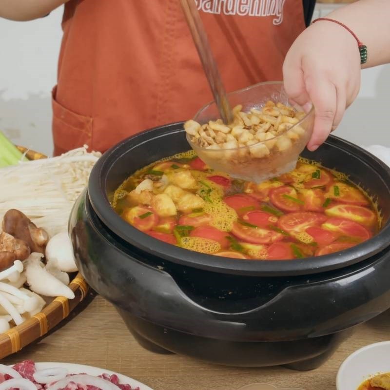 Bước 6 Thành phẩm Cách nấu lẩu cua đồng miền bắc