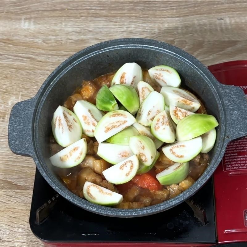 Bước 3 Cách nấu canh cà xanh Canh cà xanh