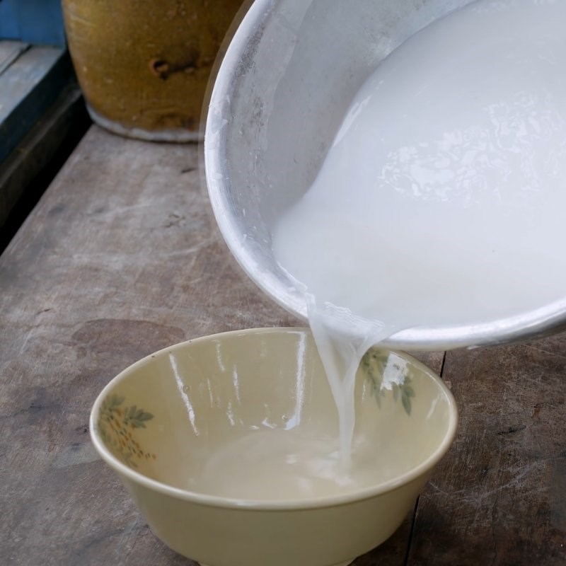 Bước 1 Chế biến sợi hủ tiếu dai Hủ tiếu hấp
